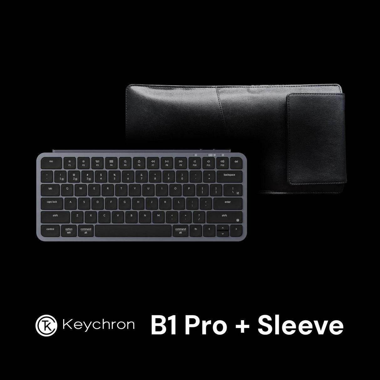 Keychron B1 Pro Wireless Keyboard supports Dongle 2.4GHz, Bluetooth & Wired modes + BONUS Sleeves