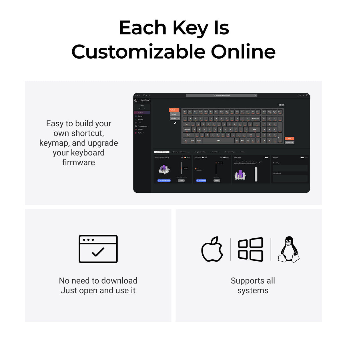 Keychron K4 HE Wireless Magnetic Switch Custom Keyboard