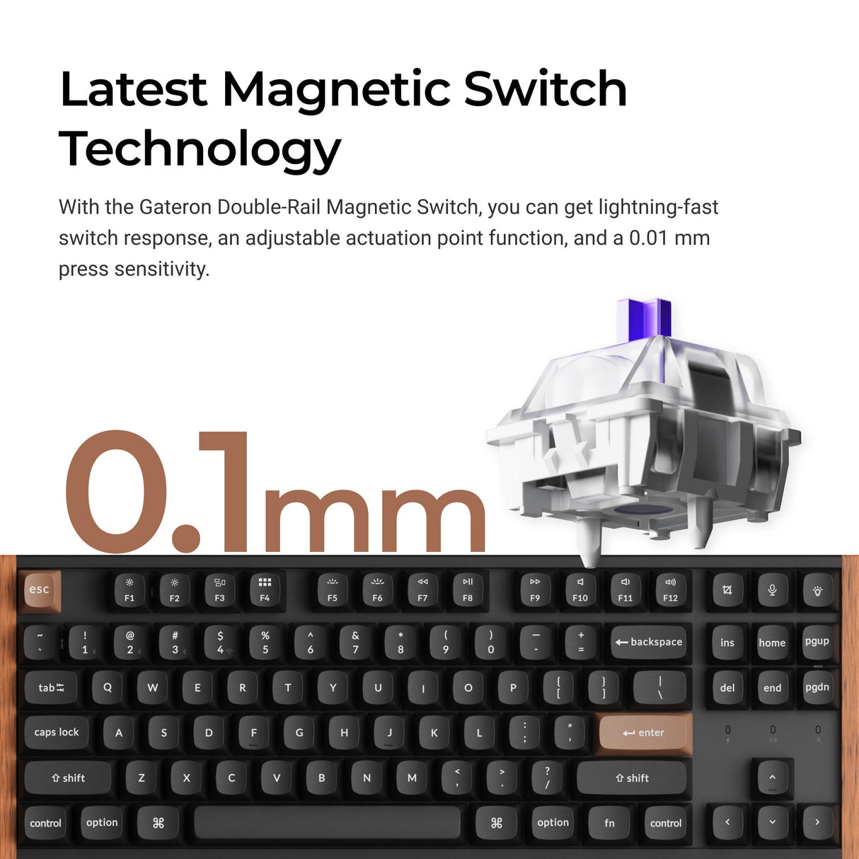 Keychron K8 HE Wireless Magnetic Switch Custom Keyboard