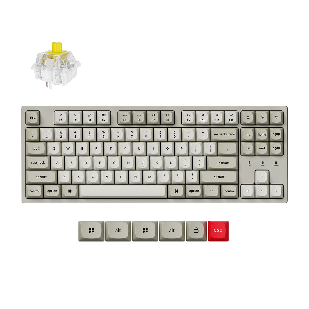 Keychron C1 Pro 8K QMK Wired Custom Mechanical Keyboard