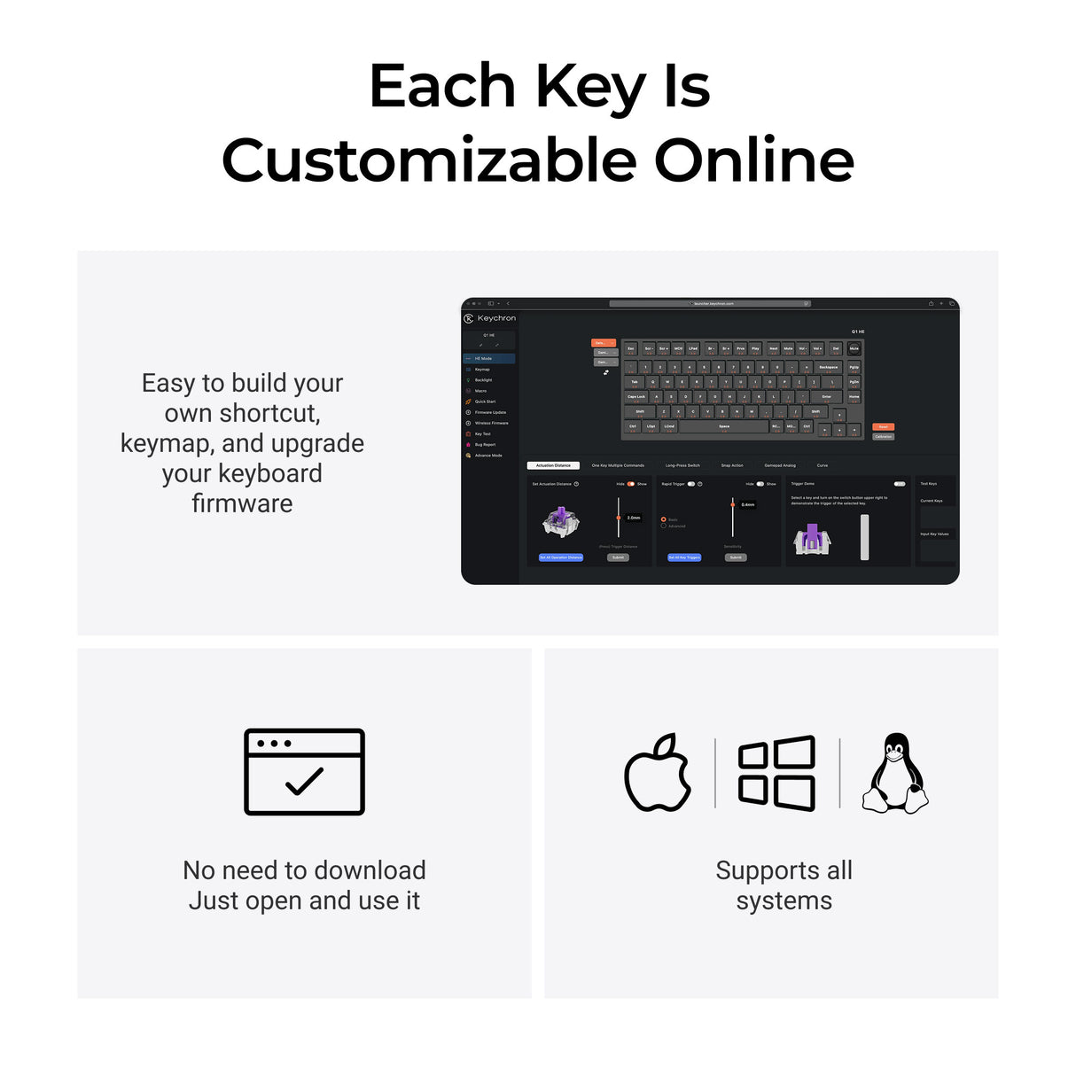 Keychron Q1 HE QMK Wireless Custom Keyboard
