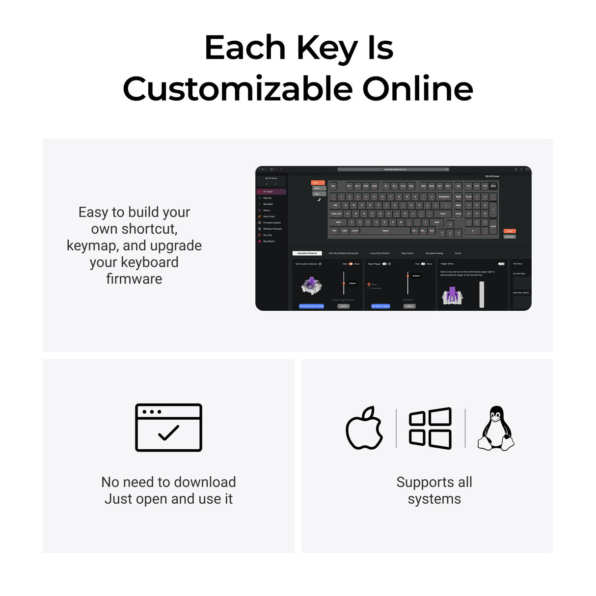 Keychron Q5 HE QMK Wireless Custom Keyboard
