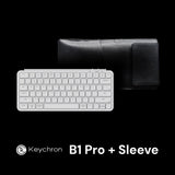 Keychron B1 Pro Wireless Keyboard supports Dongle 2.4GHz, Bluetooth & Wired modes + BONUS Sleeves