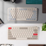 Paket Sleeves Keychron B1 Pro Retro Ultra-slim Wireless Keyboard iPad Tablet Android Wireless Bluetooth, Dongle 2.4GHz & Wired