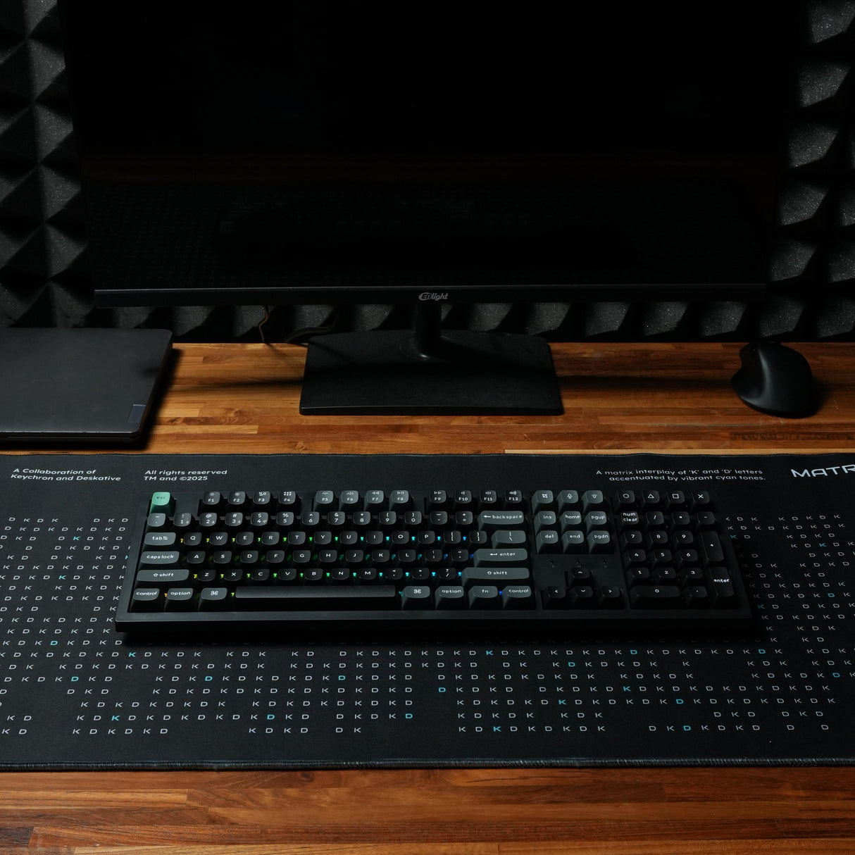 Keychron K10 Ultra 8K Keyboard Nirkabel Mekanik dengan Polling Rate 8000 Hz, Baterai 4000 mAh, dan Switches APEX Hot-Swappable - Keycaps, Computer