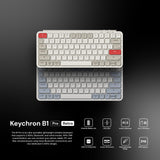 Paket Sleeves Keychron B1 Pro Retro Ultra-slim Wireless Keyboard iPad Tablet Android Wireless Bluetooth, Dongle 2.4GHz & Wired