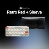 Paket Sleeves Keychron B1 Pro Retro Ultra-slim Wireless Keyboard iPad Tablet Android Wireless Bluetooth, Dongle 2.4GHz & Wired