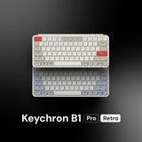 Paket Sleeves Keychron B1 Pro Retro Ultra-slim Wireless Keyboard iPad Tablet Android Wireless Bluetooth, Dongle 2.4GHz & Wired