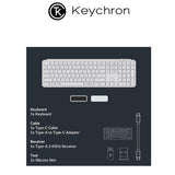 Paket Keychron B6 Pro Ultra-Slim Wireless Keyboard + Sleeve kompatilbel MacOS Windows Linux iPad MacBook