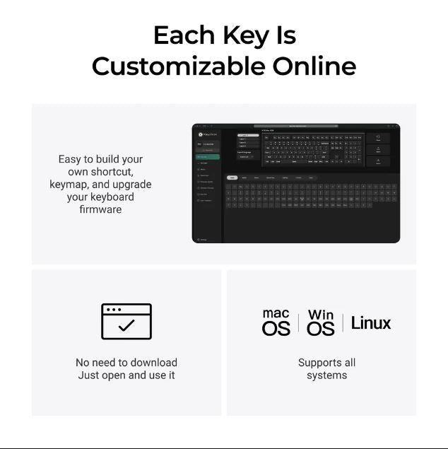Keychron K10 Max RGB Backlight Hot-Swappable QMK  Wireless Mechanical Keyboard