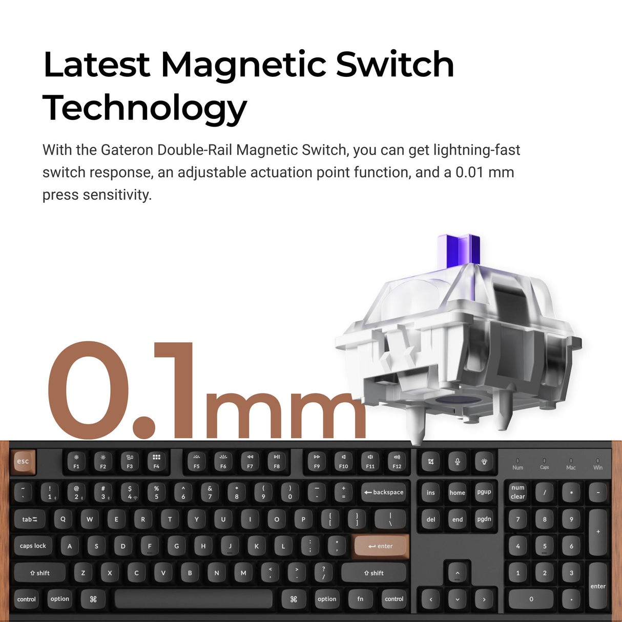 Keychron K10 HE Wireless Magnetic Switch Custom Keyboard