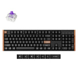 Keychron K10 HE Full Size Layout Wireless Magnetic Switch Custom Keyboard Special Edition Wooden Black RGB Backlight Double-Shot PBT Keycaps