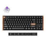 Keychron K8 HE 80 Percent Layout Wireless Magnetic Switch Custom Keyboard Special Edition Wooden Black RGB Backlight Double-Shot PBT Keycaps