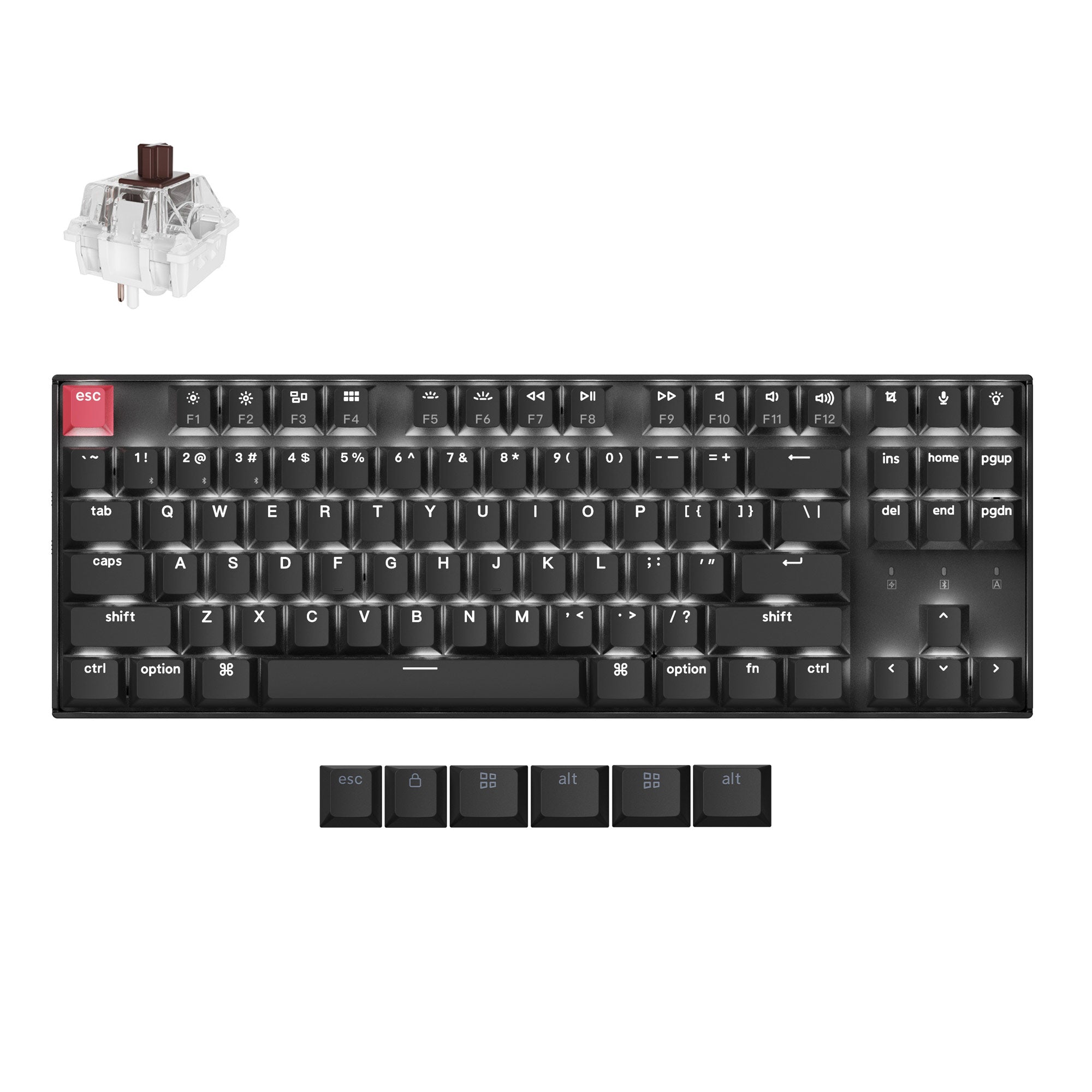 Keychron K8 Version 2 QMK 80% Mac日本語配列 Keychron K8 QMK Wireless Mechanical Keyboard (Version 2