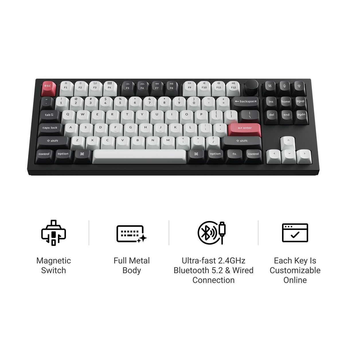 Keychron Q3 HE QMK Wireless Custom Keyboard