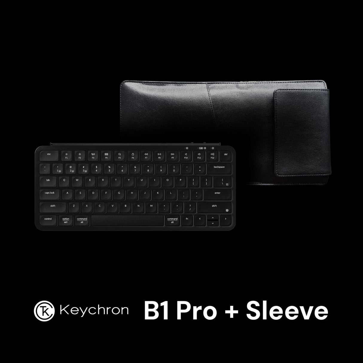 Keychron B1 Pro Wireless Keyboard supports Dongle 2.4GHz, Bluetooth & Wired modes + BONUS Sleeves