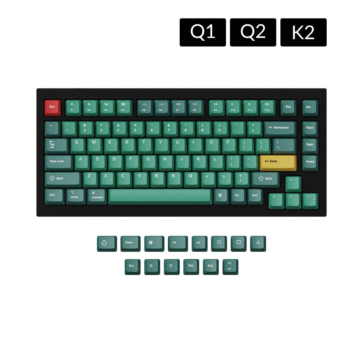 OEM Dye-Sub PBT Keycap Set - Forest – Keychron Indonesia