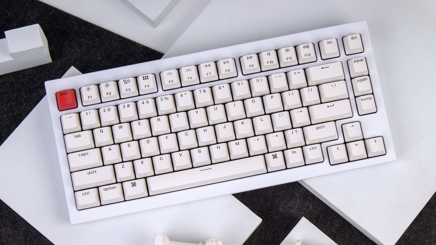 Keychron Q1 QMK/VIA Custom Mechanical Keyboard - White