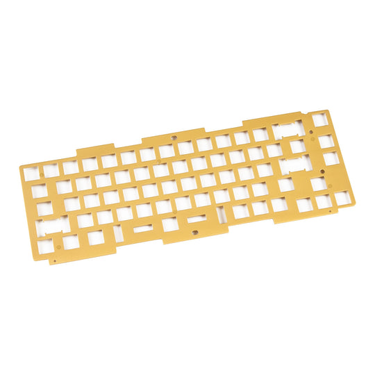 Keychron q2 custom mechanical keyboard brass plate for ansi layout